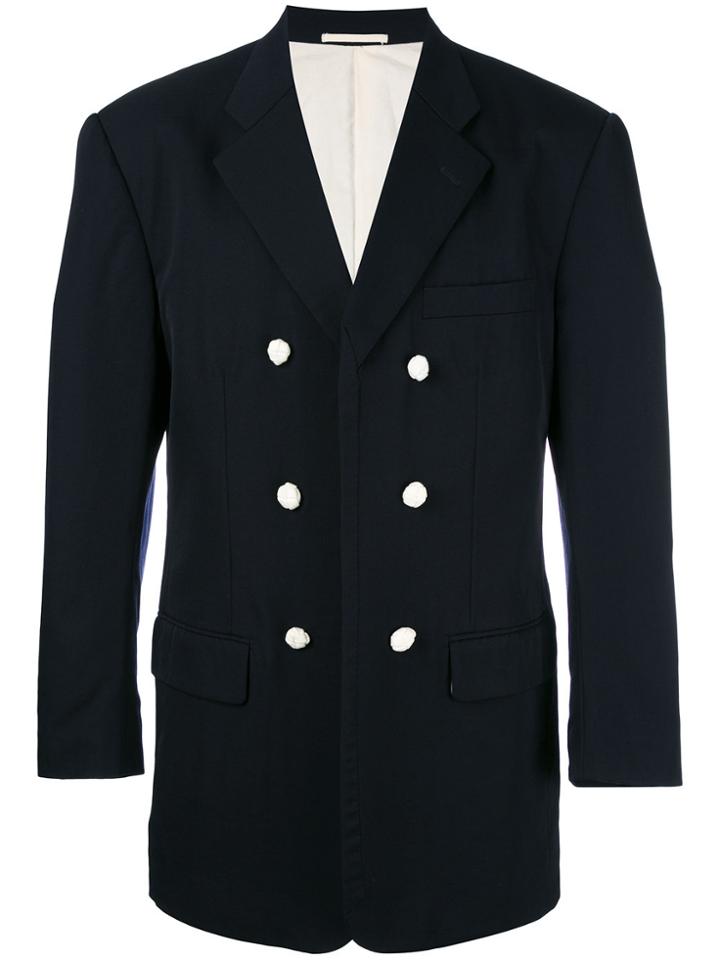 Comme Des Garçons Vintage Double Breasted Blazer - Blue