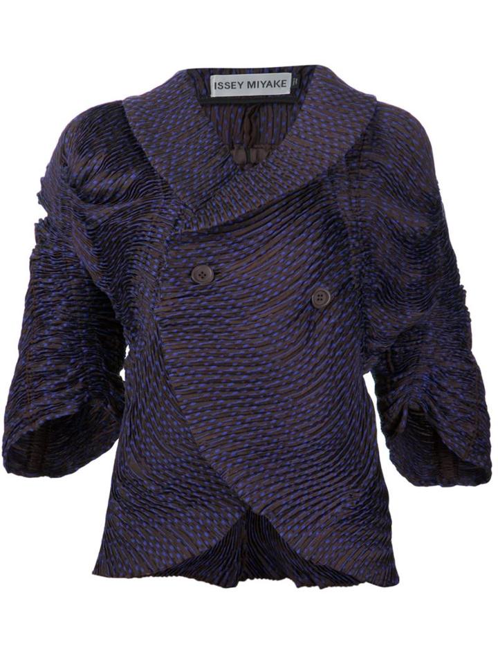 Issey Miyake Shawl Double-breasted Jacket