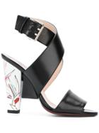 Fendi Birds Of Paradise Sandals - Black