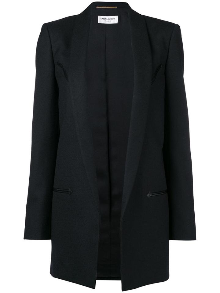 Saint Laurent Masculine Cut Blazer-coar - Black