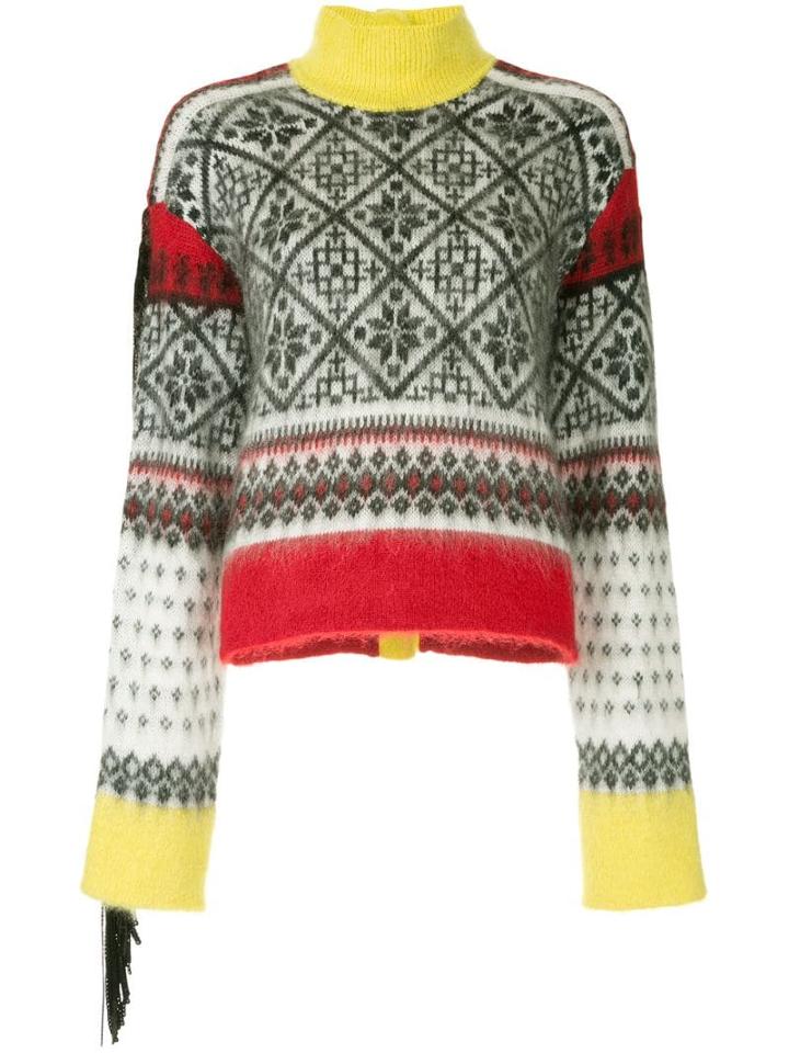 Nº21 Winter Print Knit Sweater - Multicolour