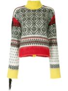 Nº21 Winter Print Knit Sweater - Multicolour