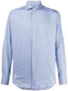 Canali All-over Print Shirt - Blue