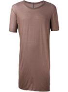 Rick Owens Long Length T-shirt, Men's, Size: Large, Brown, Cotton