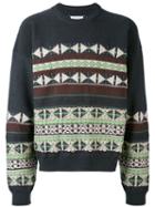 Maison Margiela - Patterned Sweater - Men - Cotton/wool - M, Grey, Cotton/wool