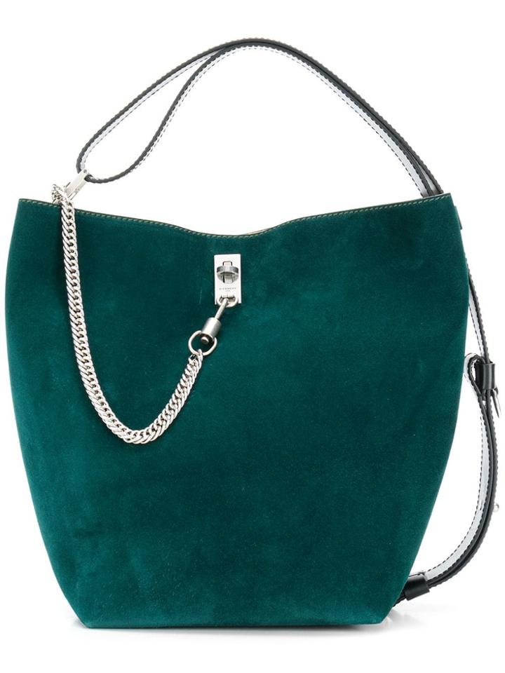 Givenchy Contrast Panel Tote Bag - Green