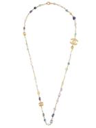 Chanel Vintage Byzantine Logo Necklace - Metallic