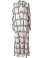 Giambattista Valli Large Square Print Dress - Pink & Purple