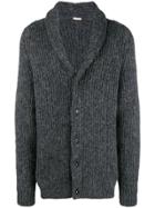 Massimo Alba Shawl Lapel Cardigan - Grey