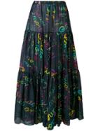 Giada Benincasa Pleated Maxi Skirt - Blue