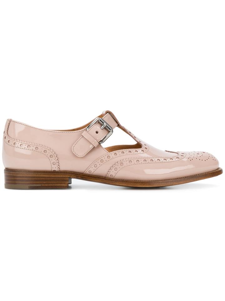 Church's Classic Buckled Brogues - Pink & Purple