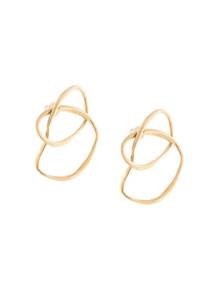 Faris Vinea Knot Earrings - Gold