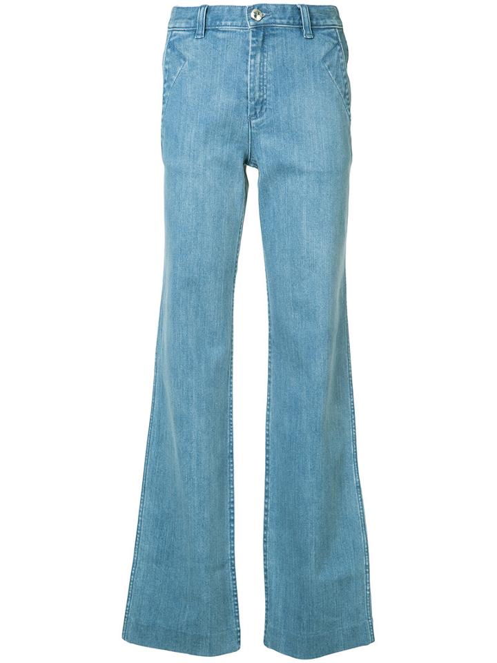 A.p.c. - Wide-leg Jeans - Women - Cotton/polyurethane - 27, Blue, Cotton/polyurethane