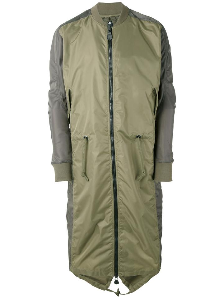 Maharishi - Ergonomic Fishtail Bomber Coat - Men - Nylon - L, Green, Nylon
