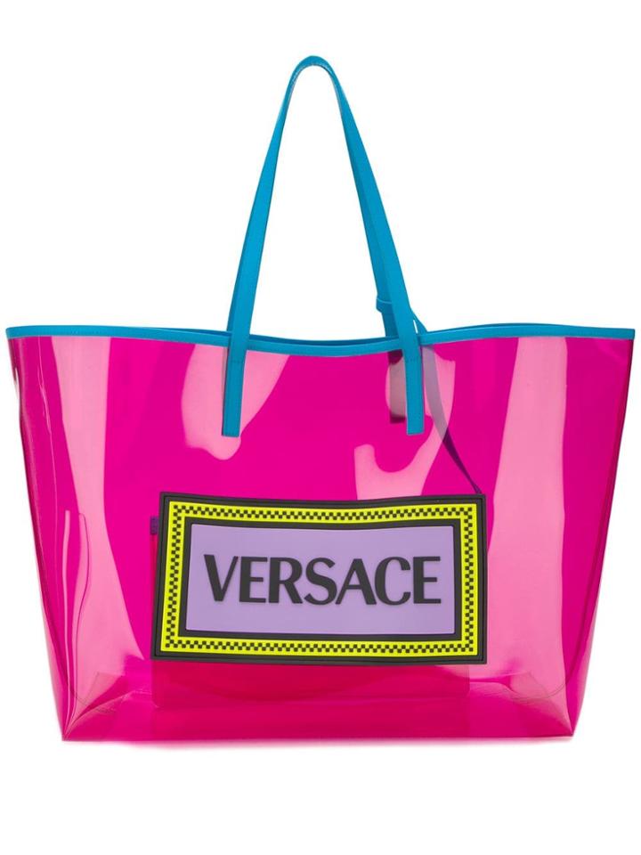 Versace 90s Vintage Tote - Pink