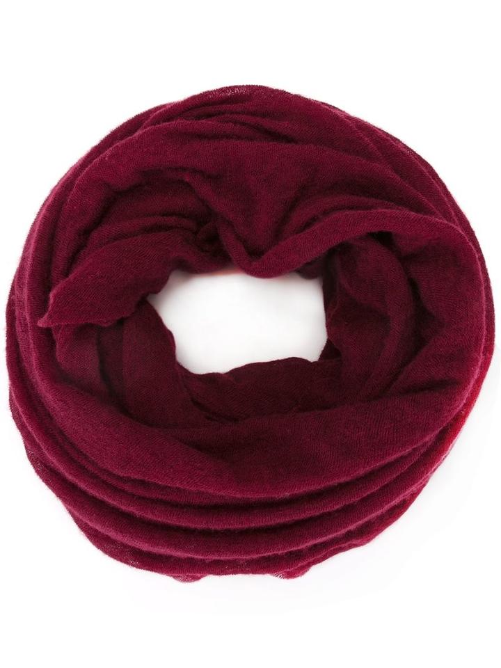 Isabel Marant Knitted Circle Scarf, Women's, Red, Cashmere