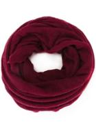 Isabel Marant Knitted Circle Scarf, Women's, Red, Cashmere