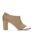 Mara Mac Leather Ankle Boots - Nude & Neutrals