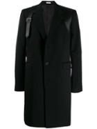 Alexander Mcqueen Harness Single Breasted Coat - Black