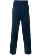 Lemaire Pleat Detail Tailored Trousers - Blue
