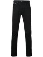Monkey Time Distressed Skinny Trousers, Men's, Size: Medium, Black, Cotton