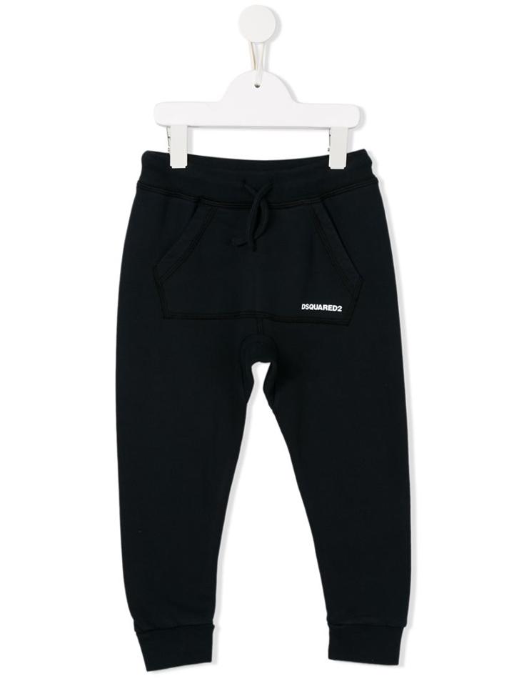 Dsquared2 Kids Kangaroo Pocket Track Pants, Boy's, Size: 8 Yrs, Blue