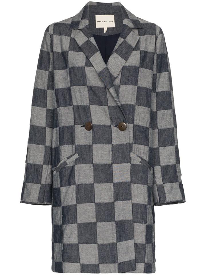 Mara Hoffman Dolly Checked Jacket - Blue