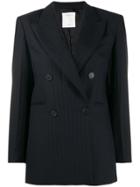 Sandro Paris Pinstriped Blazer - Black