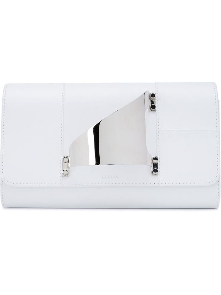 Perrin Paris Handle Detail Clutch Bag