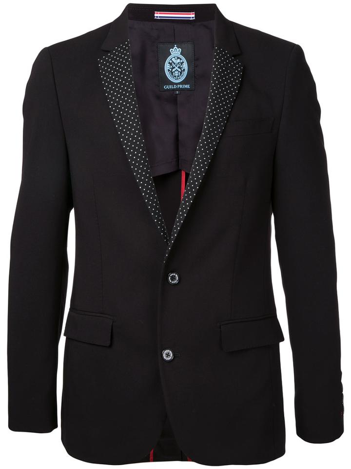 Guild Prime - Classic Blazer - Men - Polyester/polyurethane/rayon - 1, Black, Polyester/polyurethane/rayon