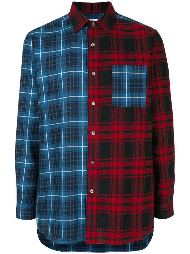 Ports V Contrast Check Shirt - Multicolour