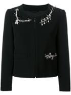 Boutique Moschino Crystal Embellished Jacket - Black