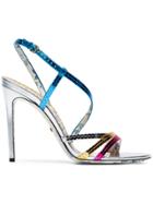 Gucci Haines 105 Sequin Strap Leather Sandals - Multicolour
