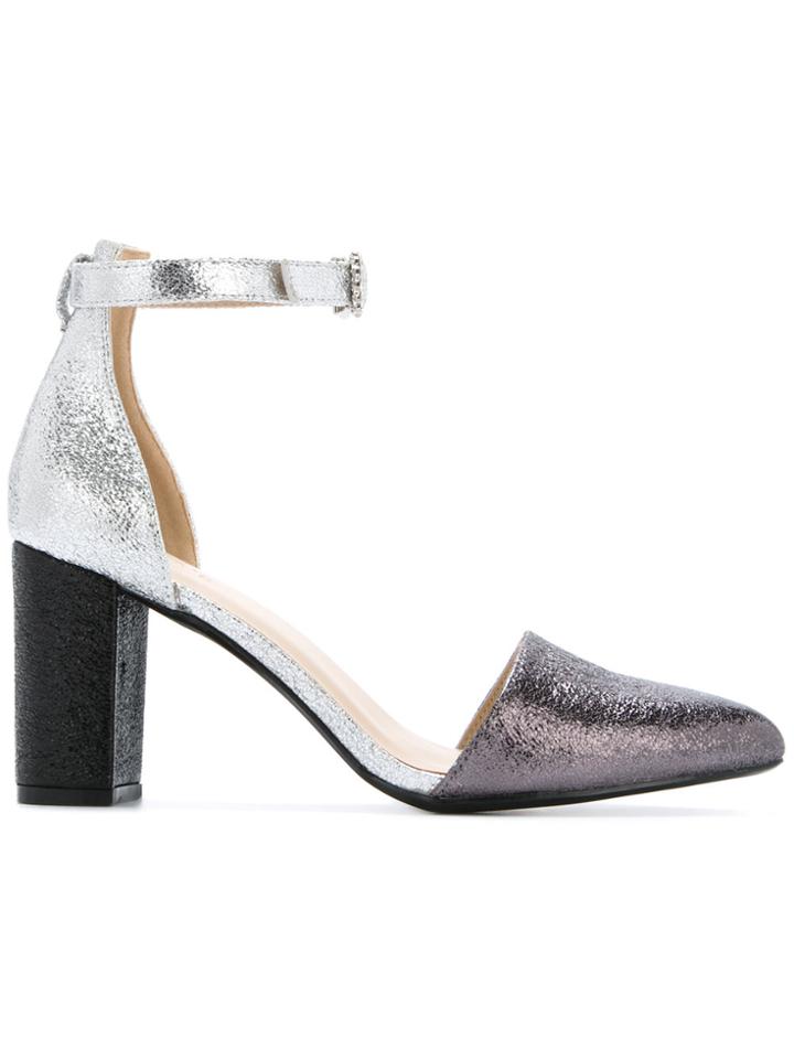 G.v.g.v. Glitter Colour Block Pumps - Metallic