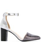 G.v.g.v. Glitter Colour Block Pumps - Metallic