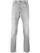 John Varvatos Slim-fit Jeans, Men's, Size: 33, Grey, Cotton/polyester/spandex/elastane/lyocell