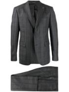 Tagliatore Check Pattern Formal Suit - Grey