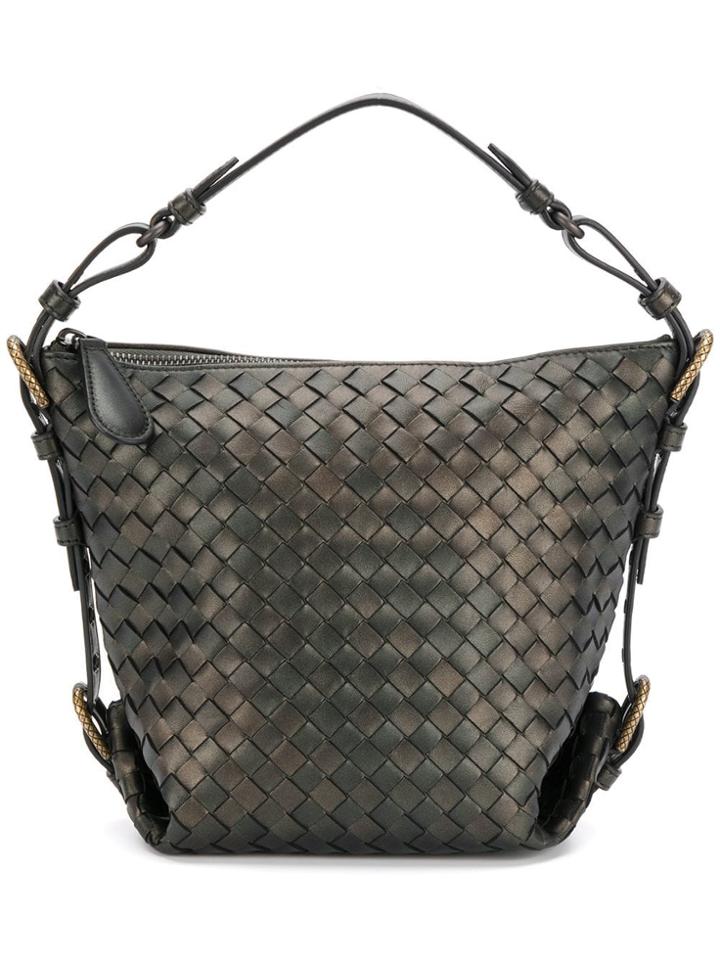 Bottega Veneta Mini Loop Tote - Brown