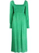 Rixo Bell Sleeve Dress - Green