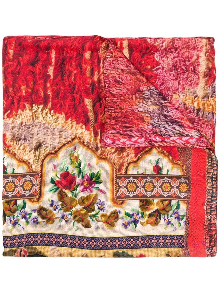 Pierre-louis Mascia Aloeuw Printed Scarf - Red