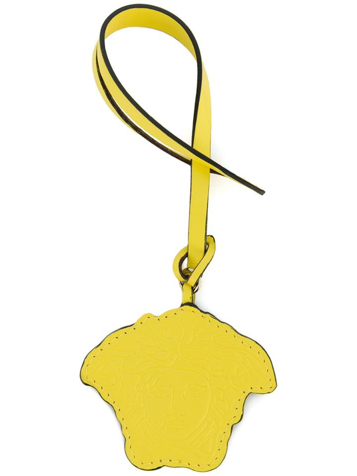 Versace Medusa Bag Charm - Yellow & Orange