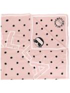 Karl Lagerfeld Karl Polka Dots Scarf - Pink