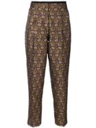 Etro Floral Tapered Trousers - Multicolour