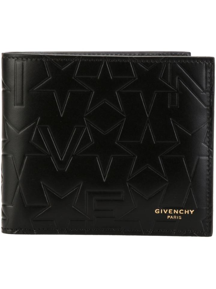 Givenchy Star Embossed Wallet - Black