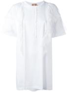 No21 Front Ruffle T-shirt - White