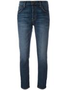 Current/elliott Skinny Cropped Jeans - Blue