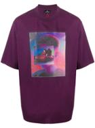 Marcelo Burlon County Of Milan Ghost House Print T-shirt - Purple
