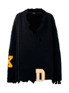 Raf Simons Distressed Oversized Jumper
