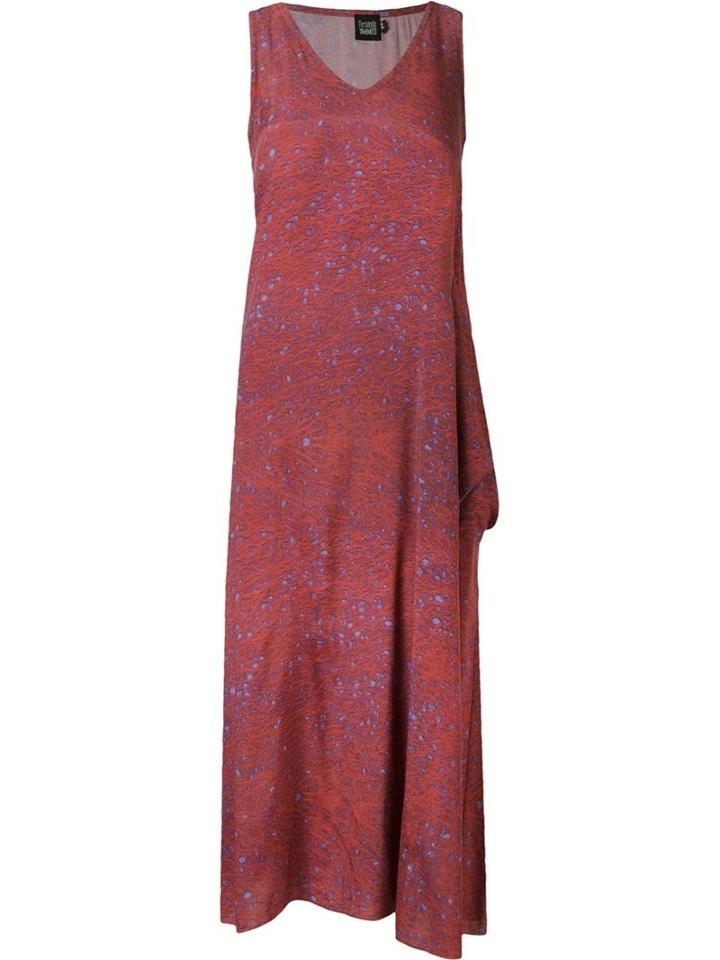 Fernanda Yamamoto Vestido Bolso Longo, Women's, Size: 37, Red, Viscose