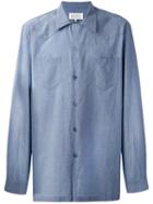 Maison Margiela - Western Style Oversized Shirt - Men - Cotton - 40, Blue, Cotton